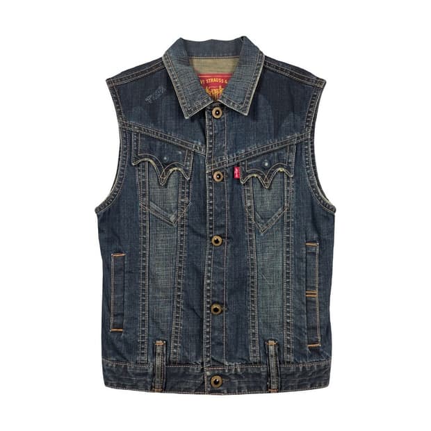 LEVI'S 빈티지 워싱 데님 베스트 