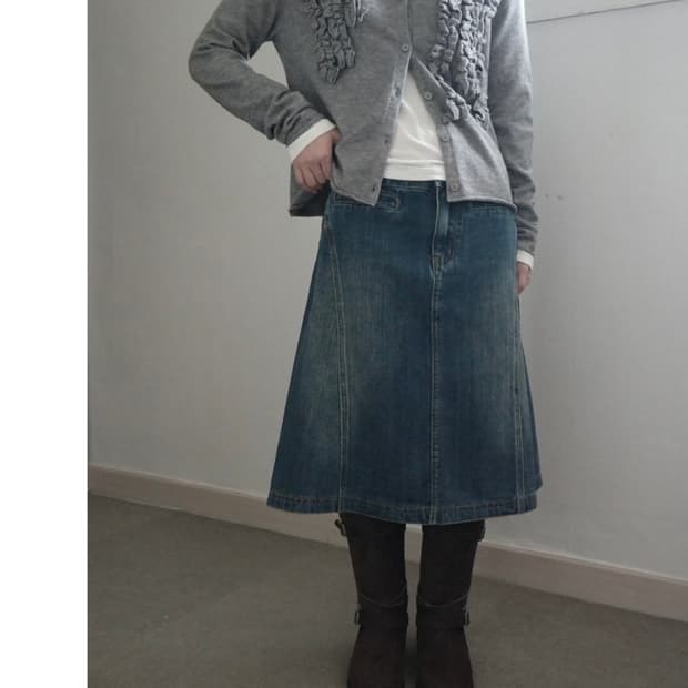 에프터먼데이 데님스커트