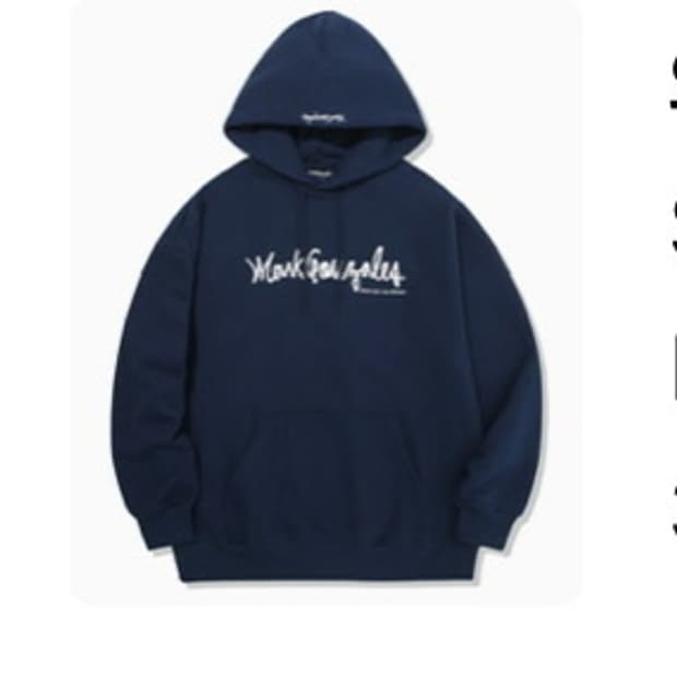 와릿이즌 네이비 후드티