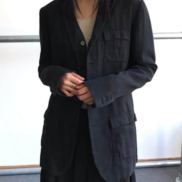 PHASE JAPAN cotton linen tailored jacket