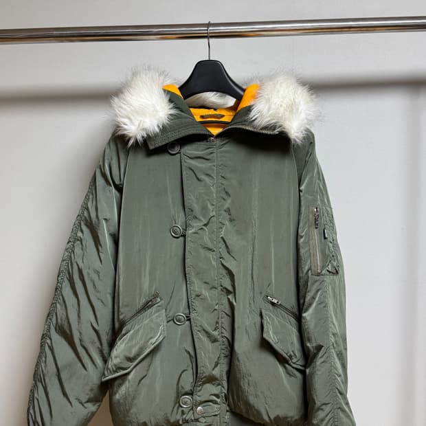 팔라스 p-2b 숏 파카 카키 xl사이즈