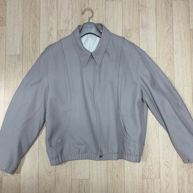 [L] 쿠어 울 블루종 모카그레이