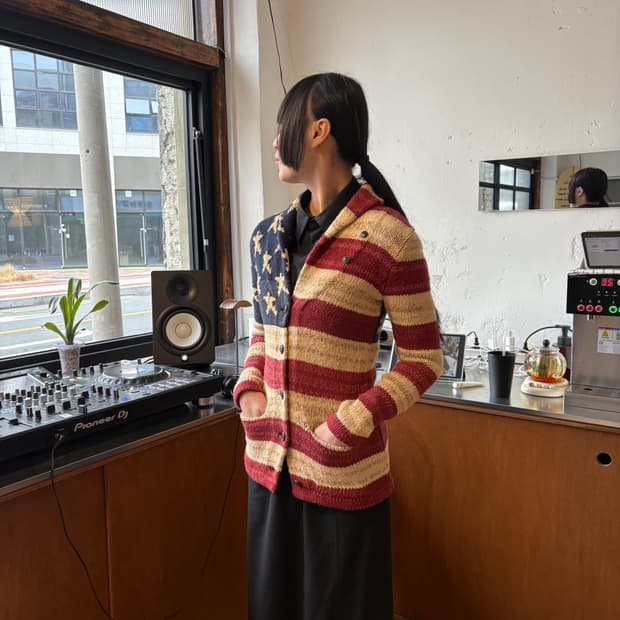 데님 & 서플라이 랄프로렌 성조 숄카라 가디건