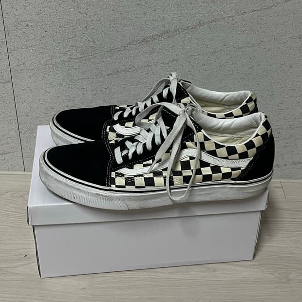 290 반스 VANS 올드스쿨 체커보드 헬스장 운동 단화