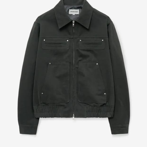 스페로네 블루종 자켓 차콜 새상품 L