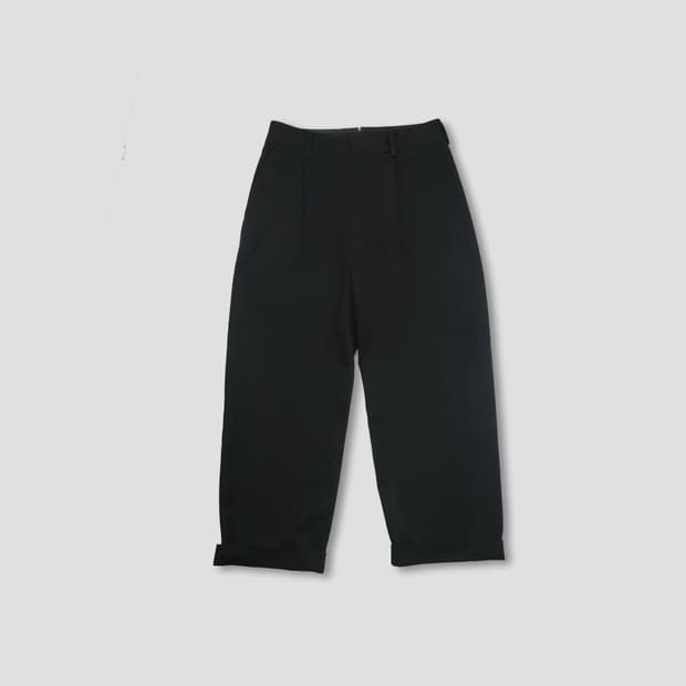 Margaret howell 블랙 원턱 팬츠