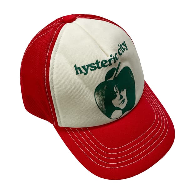 히스테릭글래머 메쉬캡 레드/화이트