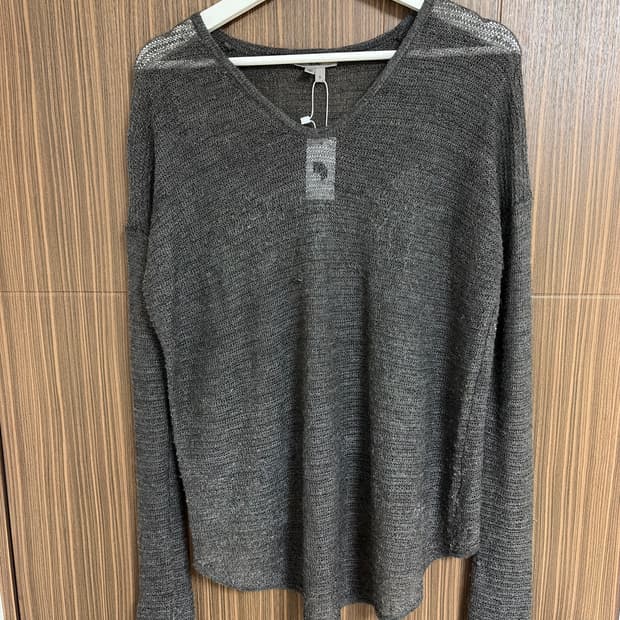 Helmut Lang U-nack Sheer Sweater