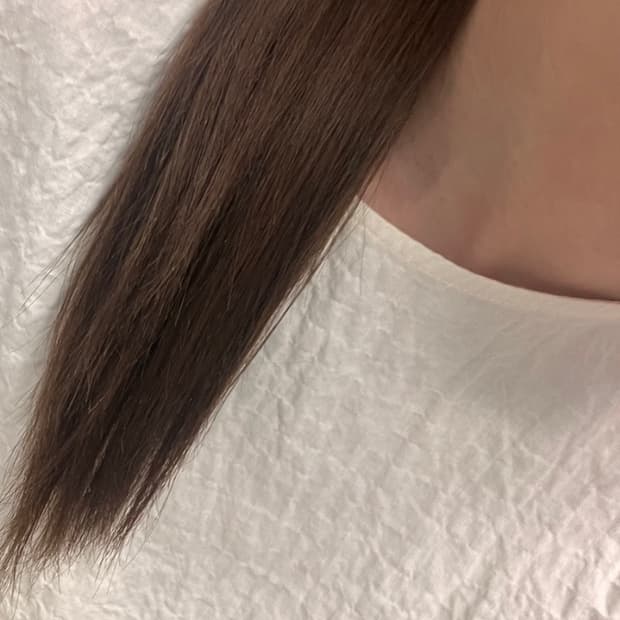 붙임머리 노팁 천연생모 어두운 갈색 18인치 3팩