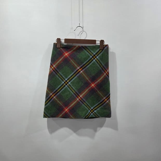 폴로랄프로렌 체크 울 미니스커트 64/92