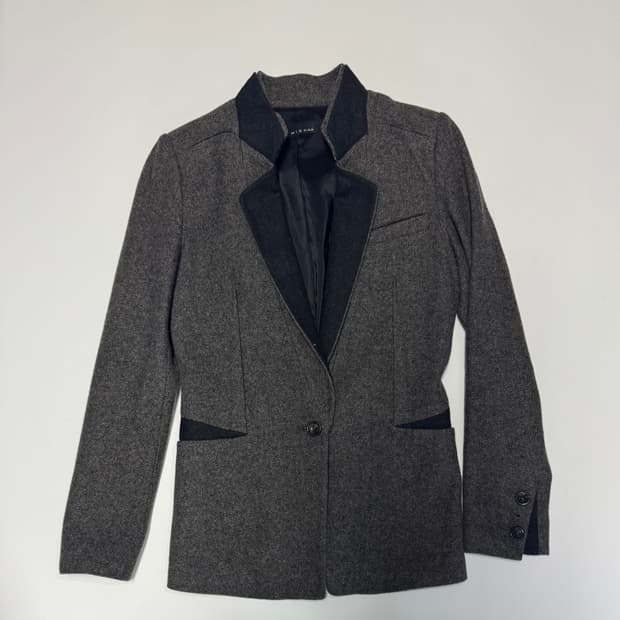 여성 잇 미샤 클래식 모직 울 자켓 xs s