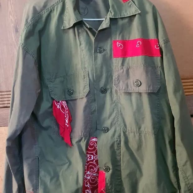 CAL O LINE x KOTAUBO 반다나 유틸리티 셔츠자켓 m사이즈