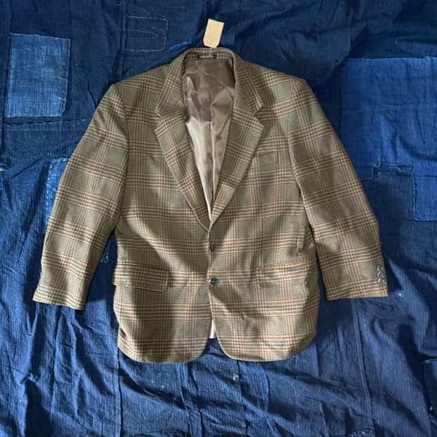 갤럭시 글렌 체크 울 자켓 103-105