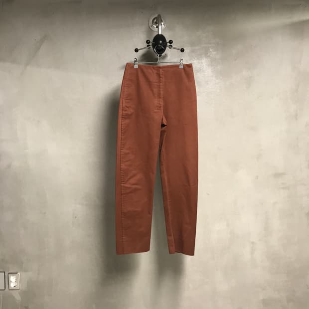 르메르 버건디 코튼 팬츠 34