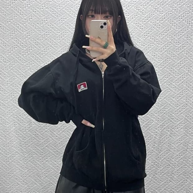 벤 데이비스 올드스쿨 빈티지 캐주얼 후드집업 L C09947