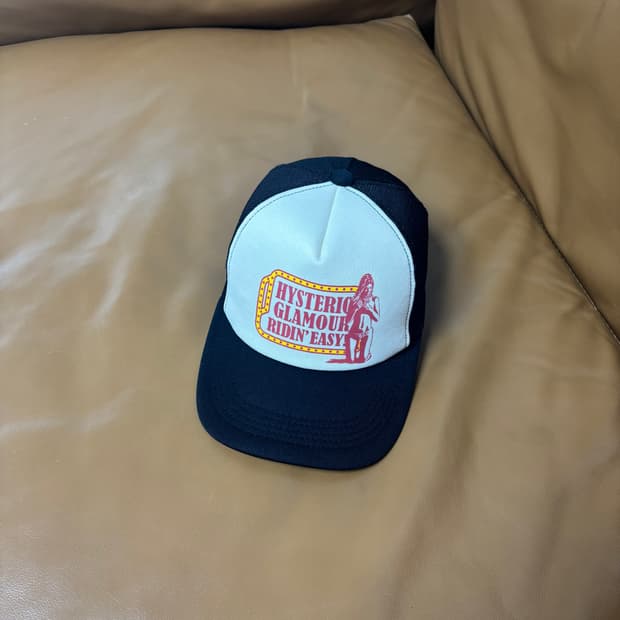 Hysteric Glamour 히스테릭글래머 블랙 6패널 메쉬 볼캡 모자