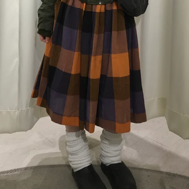 Bold Plaid Skirt