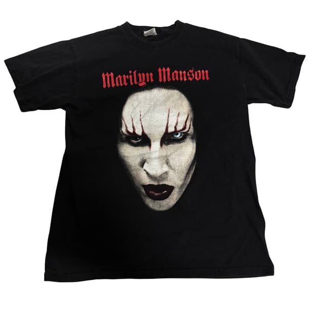 빈티지 마릴린맨슨 티셔츠 밴드티 M