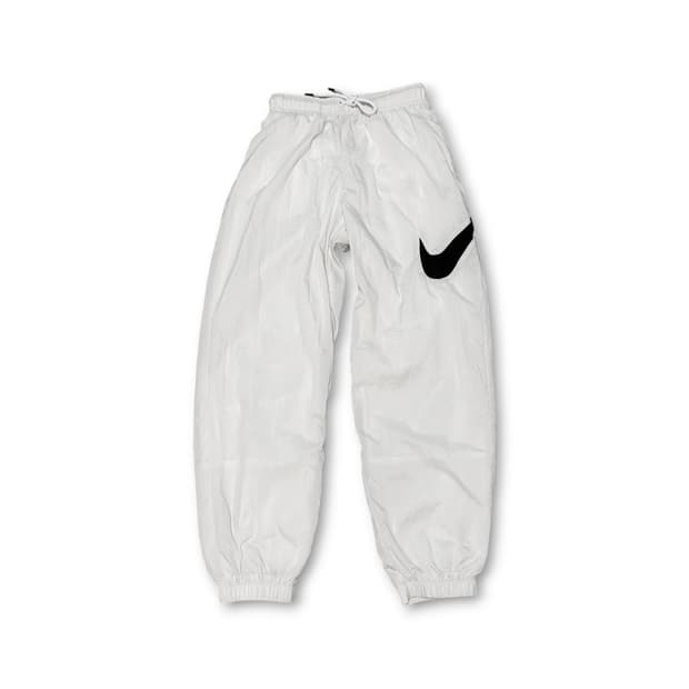 Nike 화이트 솔로 스우시 나일론 조거팬츠