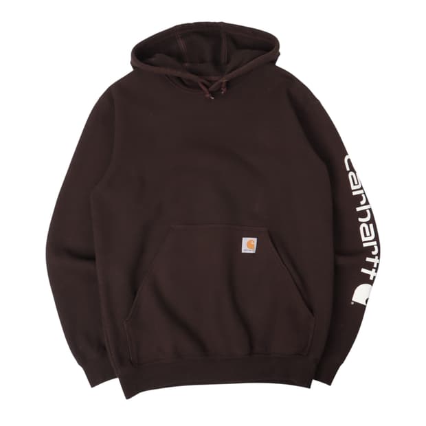 칼하트 다크브라운 k288 코튼 후드티