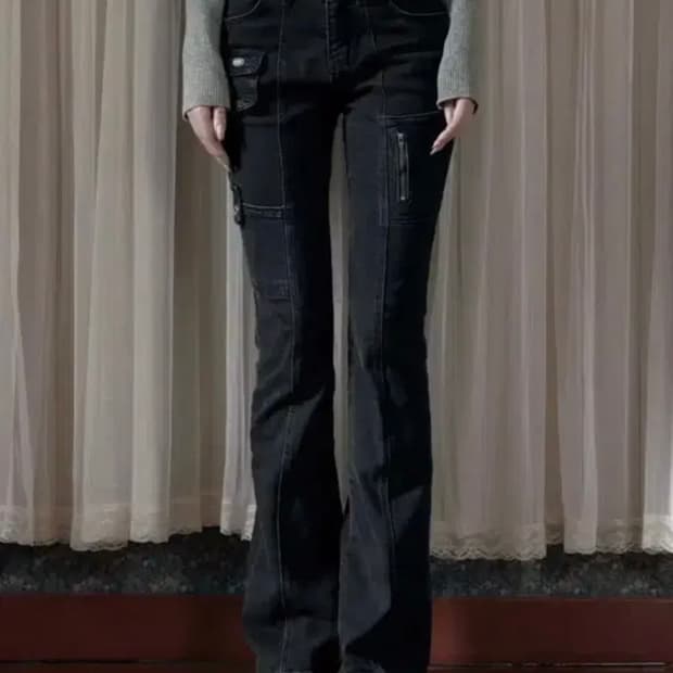 보헤미안서울 사이드 포켓 부츠컷 팬츠 딥그레이 m 택 달린 새상품 판매