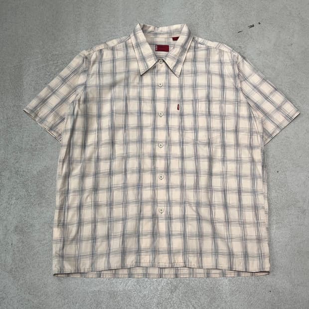 리바이스 레드탭 체크하프셔츠 s10913
