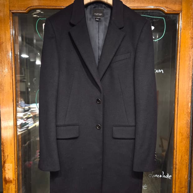 질스튜어트 캐시미어울 체스터필드코트