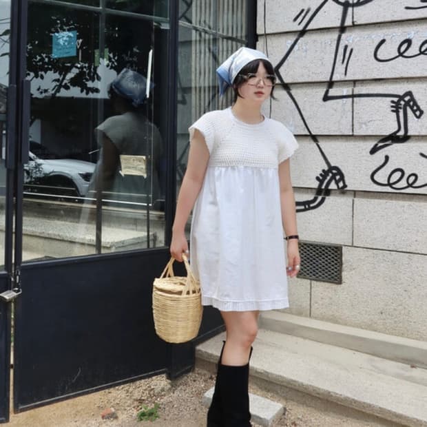 새상품 크로쉐안트 미니엔젤드레스