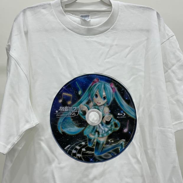 하츠네 미쿠 CD 프린팅 티셔츠