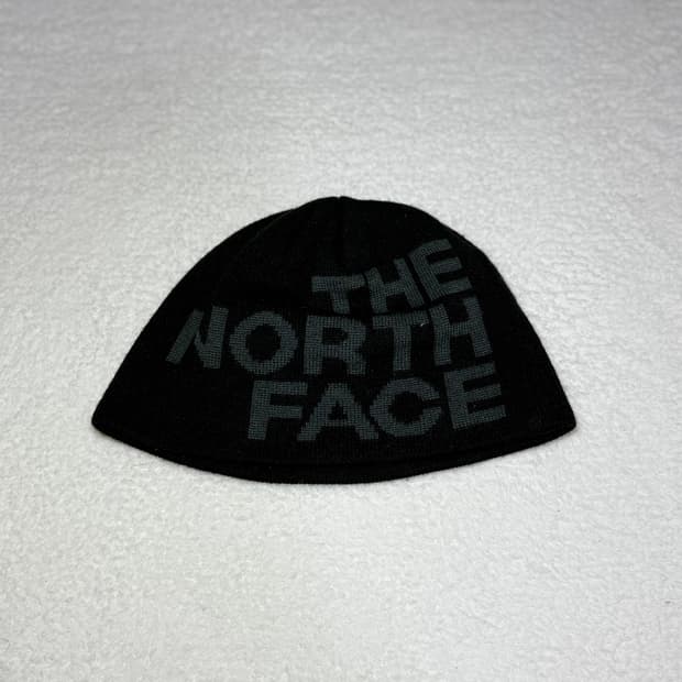 노스페이스 블랙 로고 비니