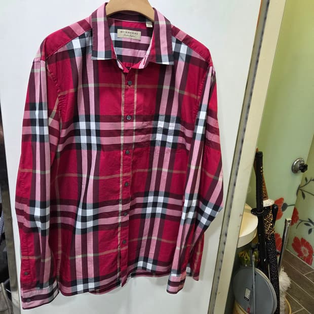 버버리 런던 체크 셔츠