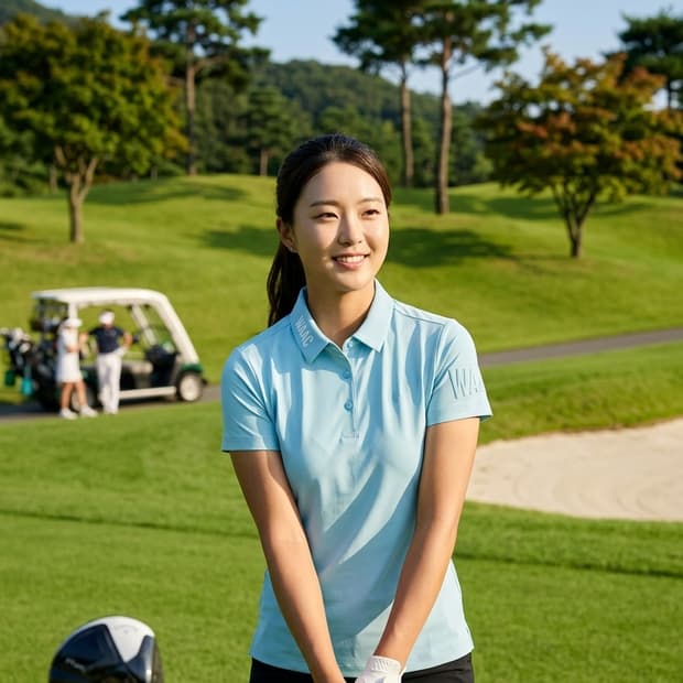 WACC 왁 여성 신품급 골프티셔츠 민트 1호(S)