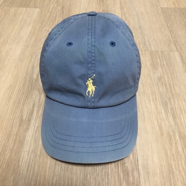 (OS) 폴로 랄프로렌 POLO 페이딩 워시드 블루 볼캡 모자
