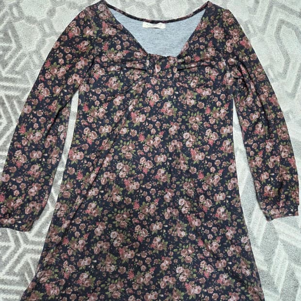 빈티지 장미 원피스