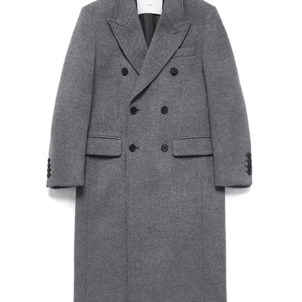 [M] 던스트 더블브레스티드 코트