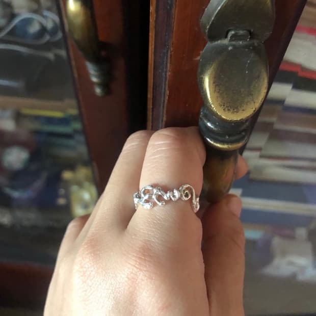 뭉텅 dance 반지 실버링 은반지 포인트링 레이어드링