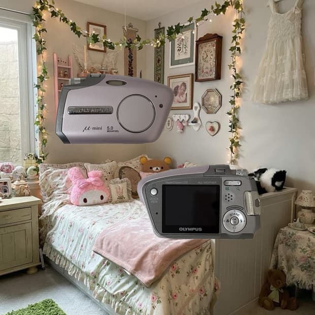 올림푸스 뮤 미니 핑크