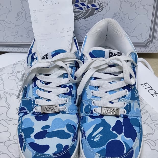 베이프스타abc카모 블루275 bapestar abc camo blue