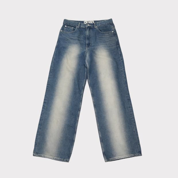 [M] 세터 브루클린 뉴트로 와이드 워시드 데님 팬츠