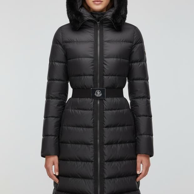 몽클레어 여성 비버퍼 구스 롱패딩(2/66)