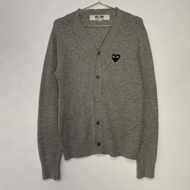 꼼데가르송 블랙 와팬 가디건