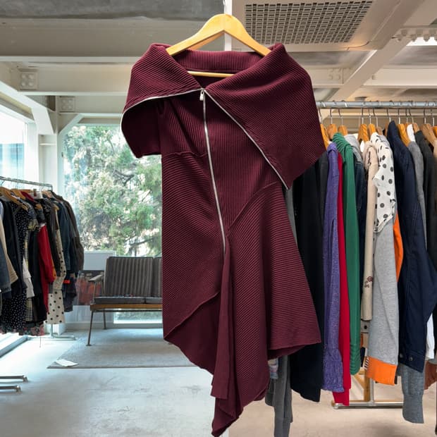 Bajra 바즈라 집업 드레이프 원피스