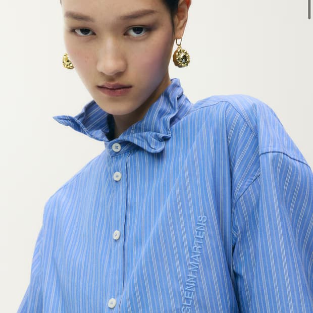 글렌마틴스 H&M 와이어 보닝 포플린 셔츠 S 판매