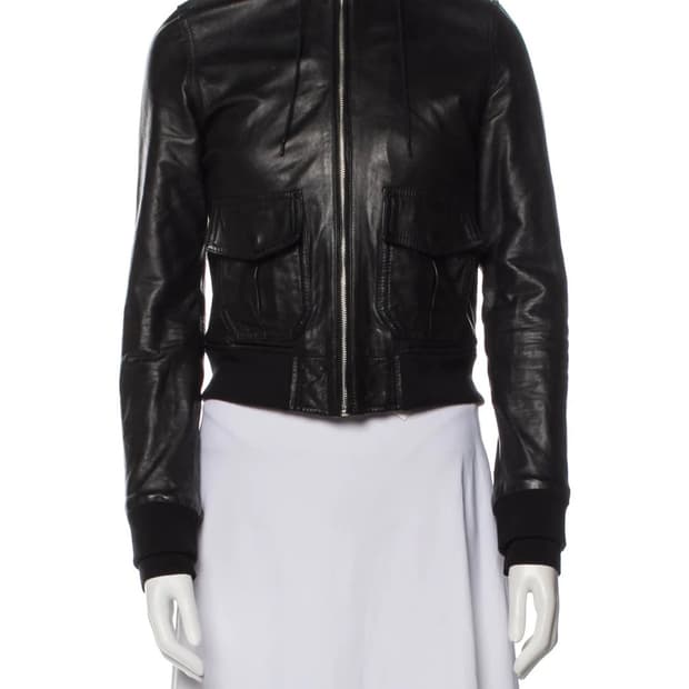 R13 레더 바이커 자켓