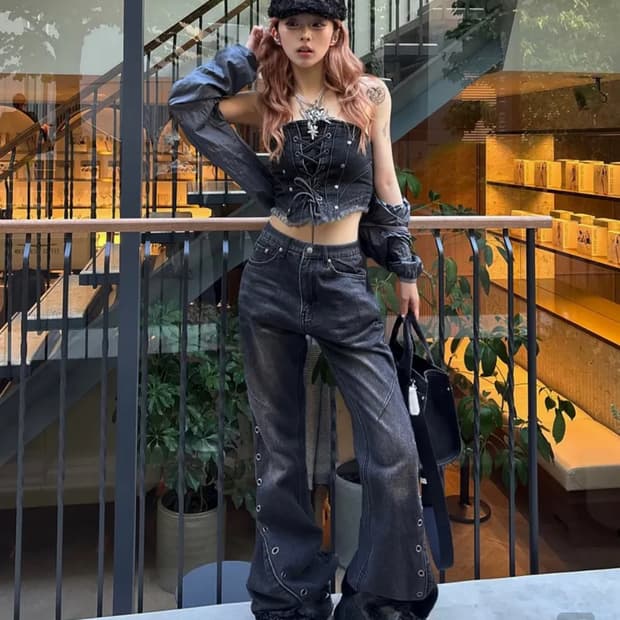 낫포너드 아일렛 빈티지 데님 팬츠 S 