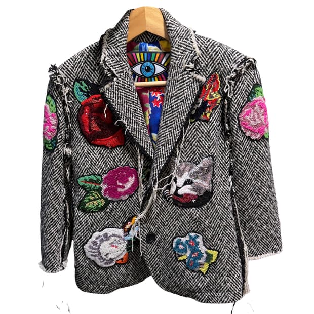 리버틴 (Libertine) 플라워 포인트 자켓