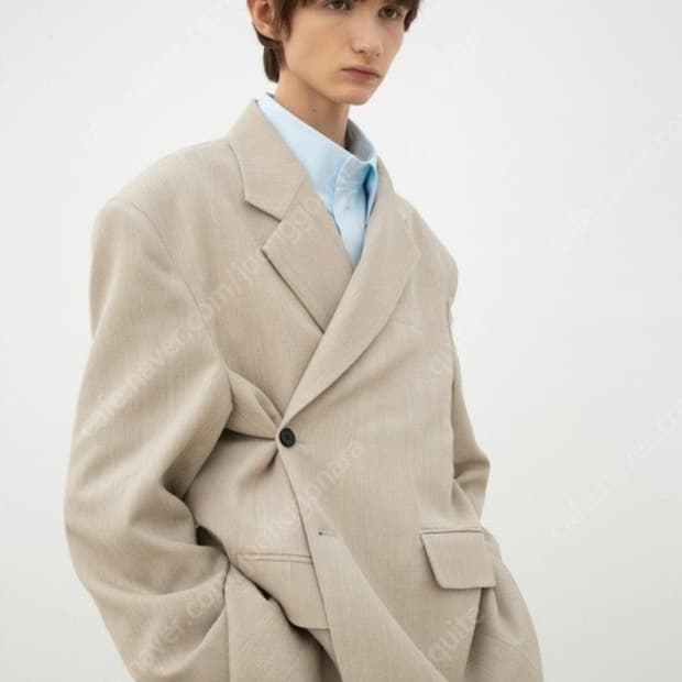 [OS] 오버사이즈 랩 블레이저 베이지