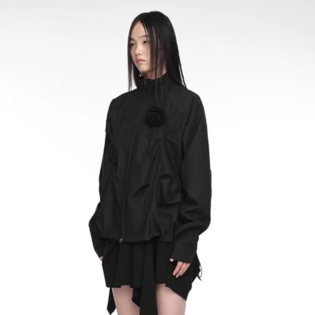 nache pintuck wind breaker 나체 핀턱 윈드 브레이커