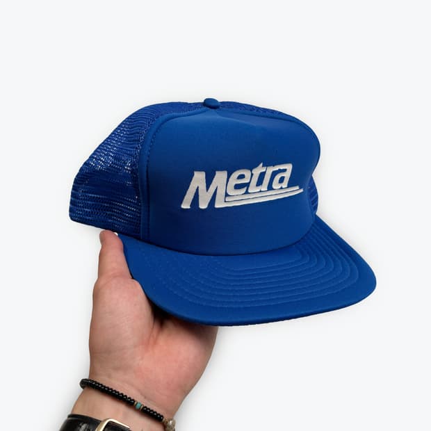 VINTAGE Metra 트러커캡 블루