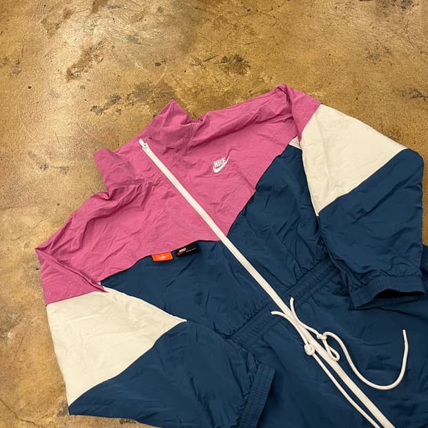 [정품/XL] 나이키 바람막이 핑크 네이비 화이트 b8
